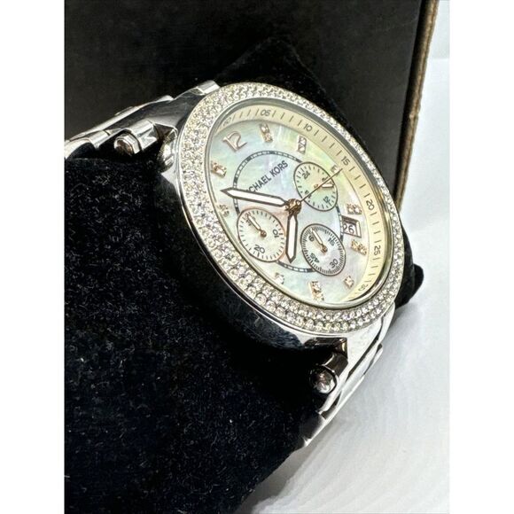 Michael Kors Parker MK5353 Women Silver Stainless Steel Analog Dial Watch JNA230 main image 8